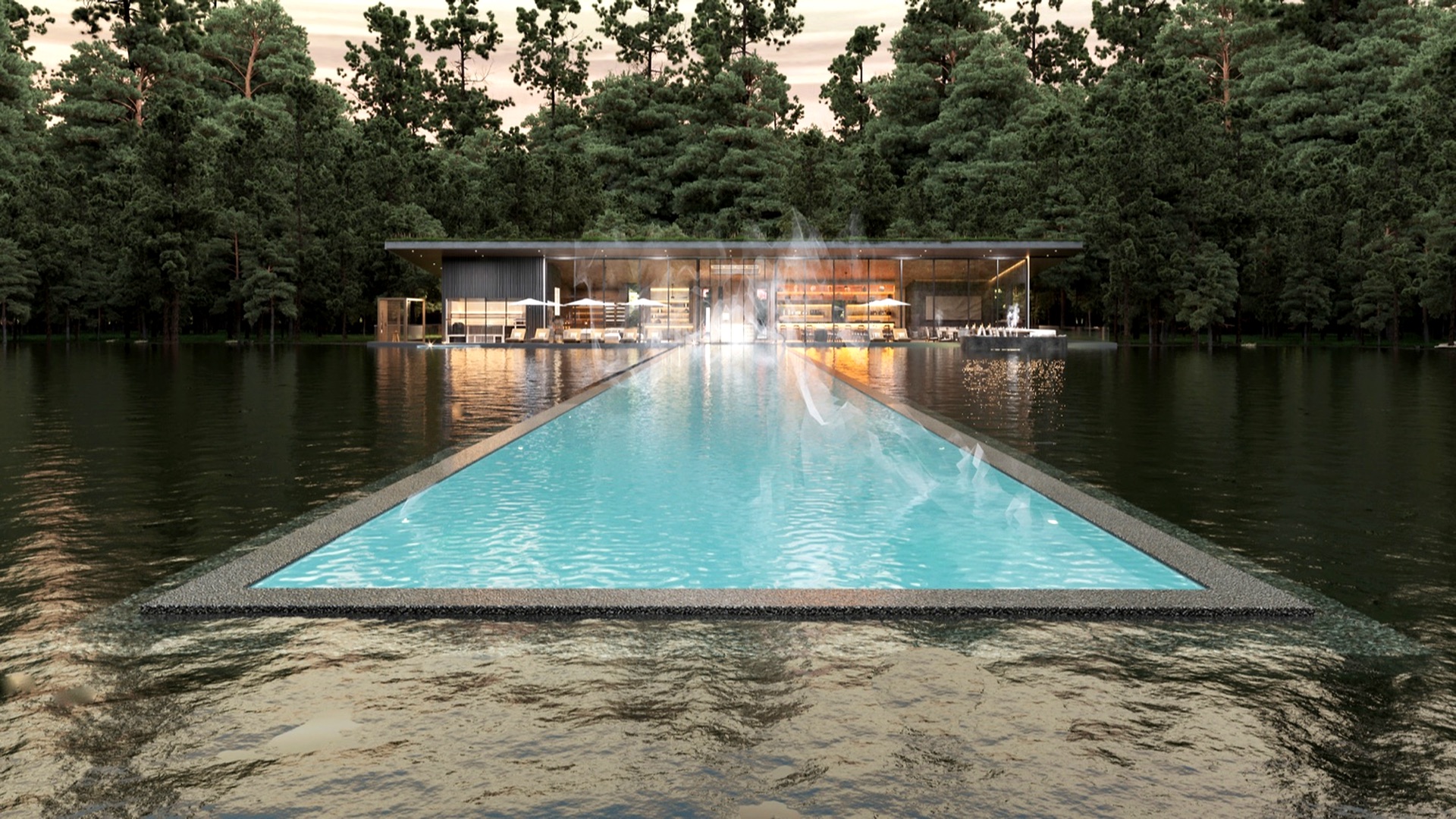 Chef grilling over open flame with billowing smoke